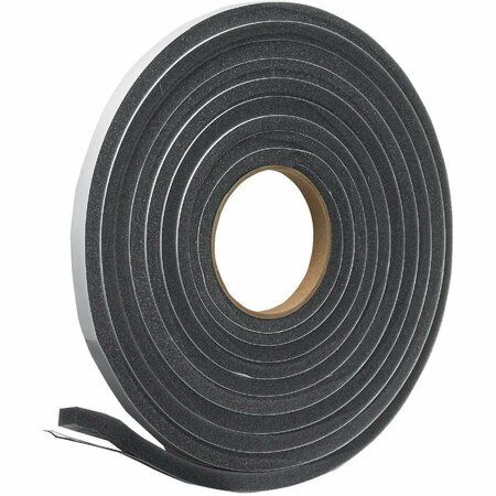 ALL-SOURCE 1/2in. W x 3/8in. T x 17' L Charcoal Foam Weatherstrip Tape L347DI